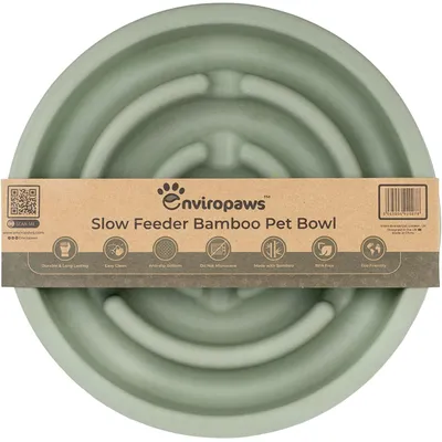 Bamboo Slow Feeder Bowl